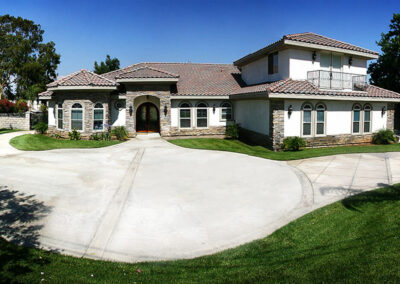 Photo of a custom built two-story 4,800 square foot home on a two-acre lot.